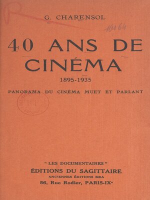 cover image of 40 ans de cinéma, 1895-1935